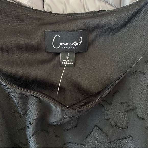 NEW Macy’s Connected Apparel Cape-Overlay Sheath Dress size 10 - Picture 12 of 13